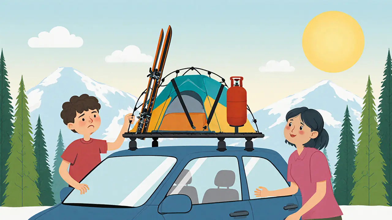 Как упаковать вещи в багажник на крышу: правила и баланс