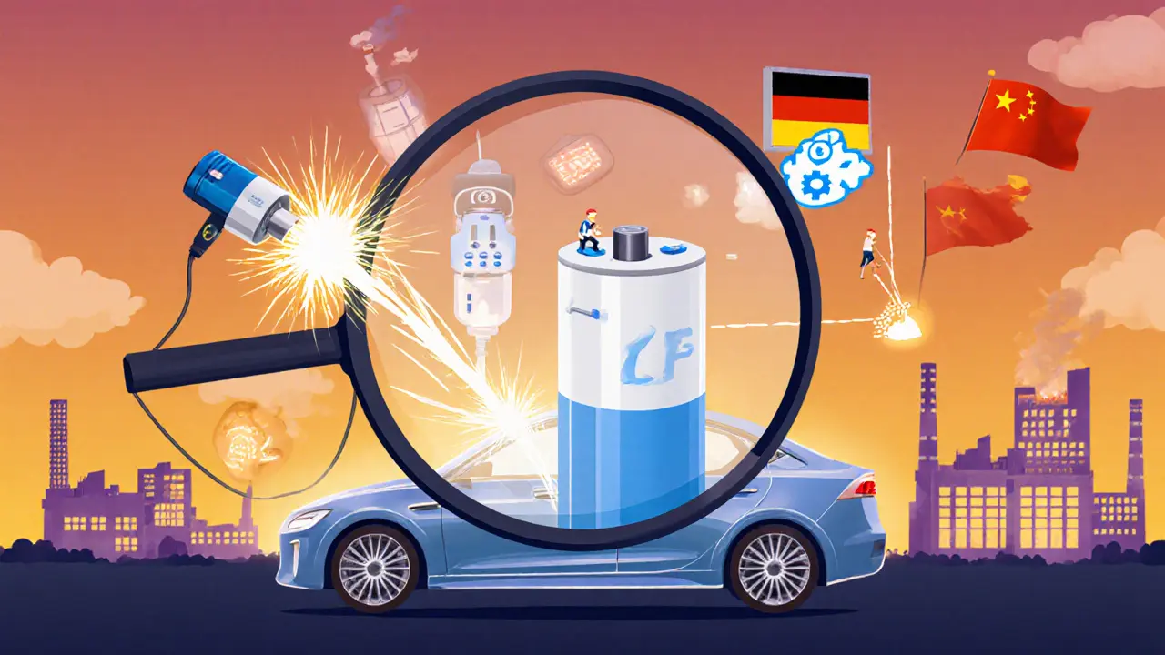 Преобразование батареи в автомобиль с зарядкой, кодом и заводами по всему миру.