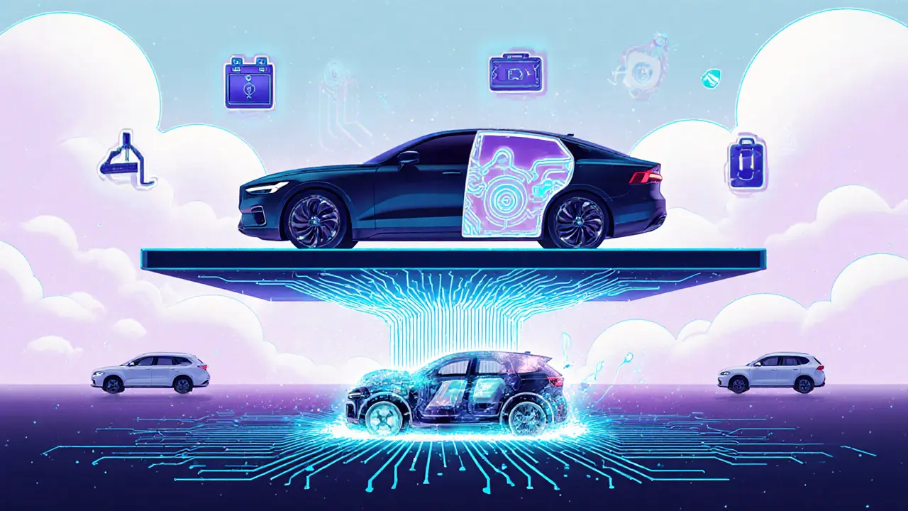 Электрическая платформа с обновляемым ПО, объединяющая разные марки автомобилей.