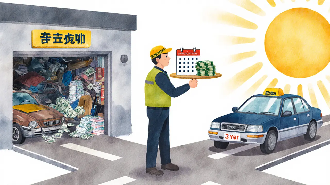 Водитель стоит на перепутье: один путь — долг и ремонт, другой — аренда и стабильный доход.