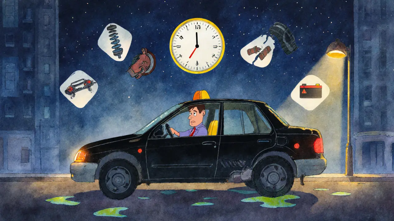 Обслуживание авто такси: частые поломки и план ТО