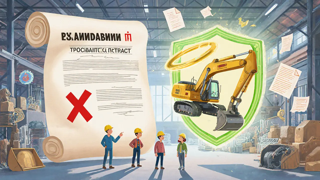 Развернутый страховой полис показывает разницу между обычным КАСКО и специальной программой для спецтехники.