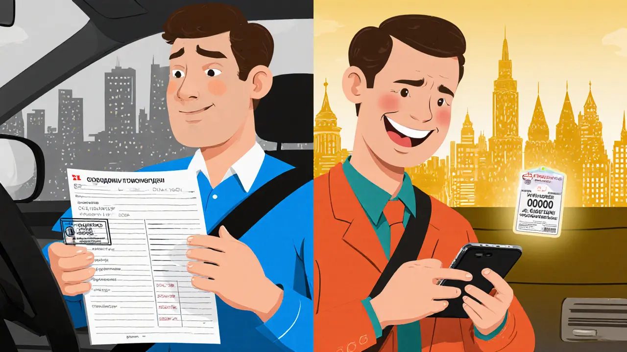 Сравнение старого ручного европротокола и нового цифрового с высоким лимитом выплат.