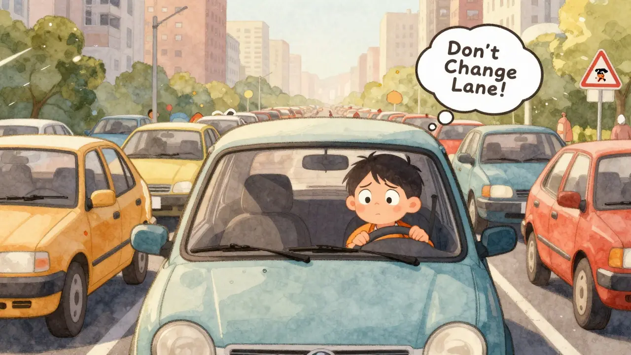 Как безопасно менять полосу в плотном потоке: руководство для новичков