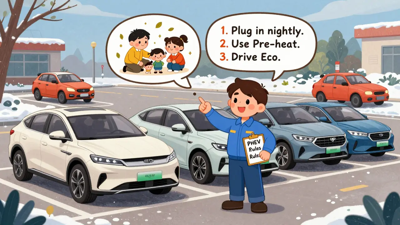 Механик объясняет правила использования гибридных автомобилей.