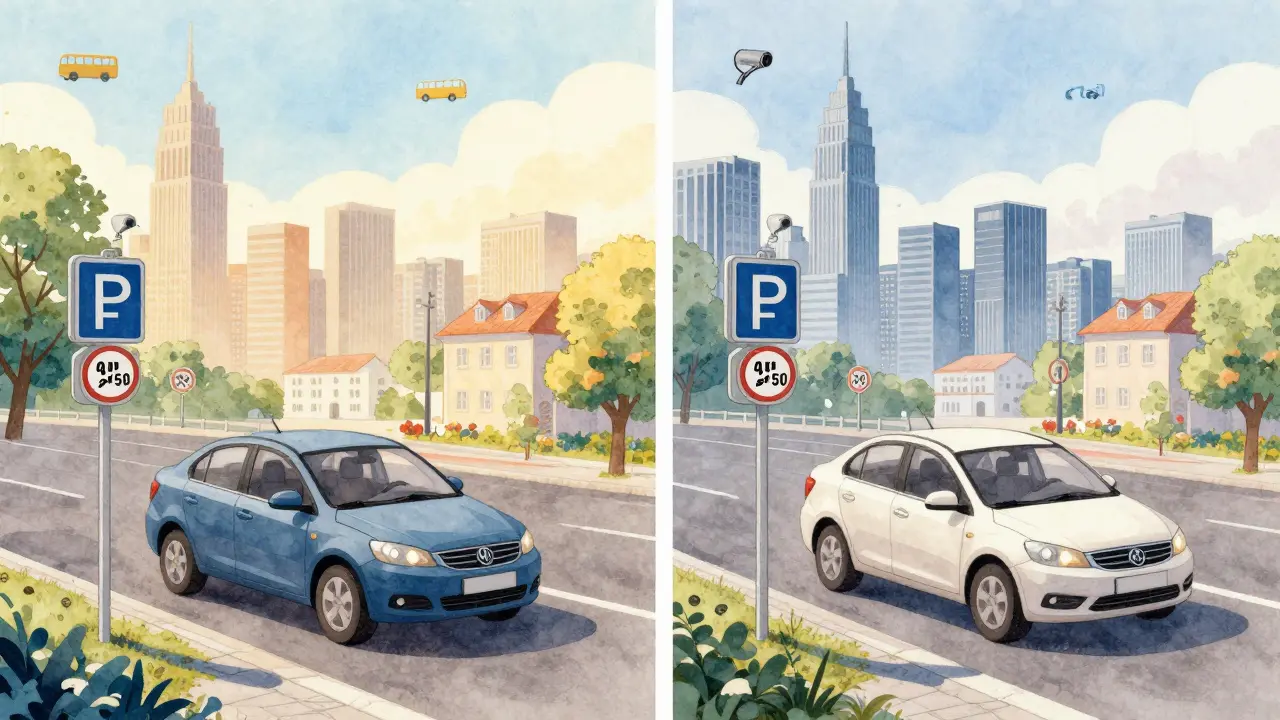 Разница в штрафах за автобусную полосу: в городе — 4500 рублей, в регионе — 2250 рублей.