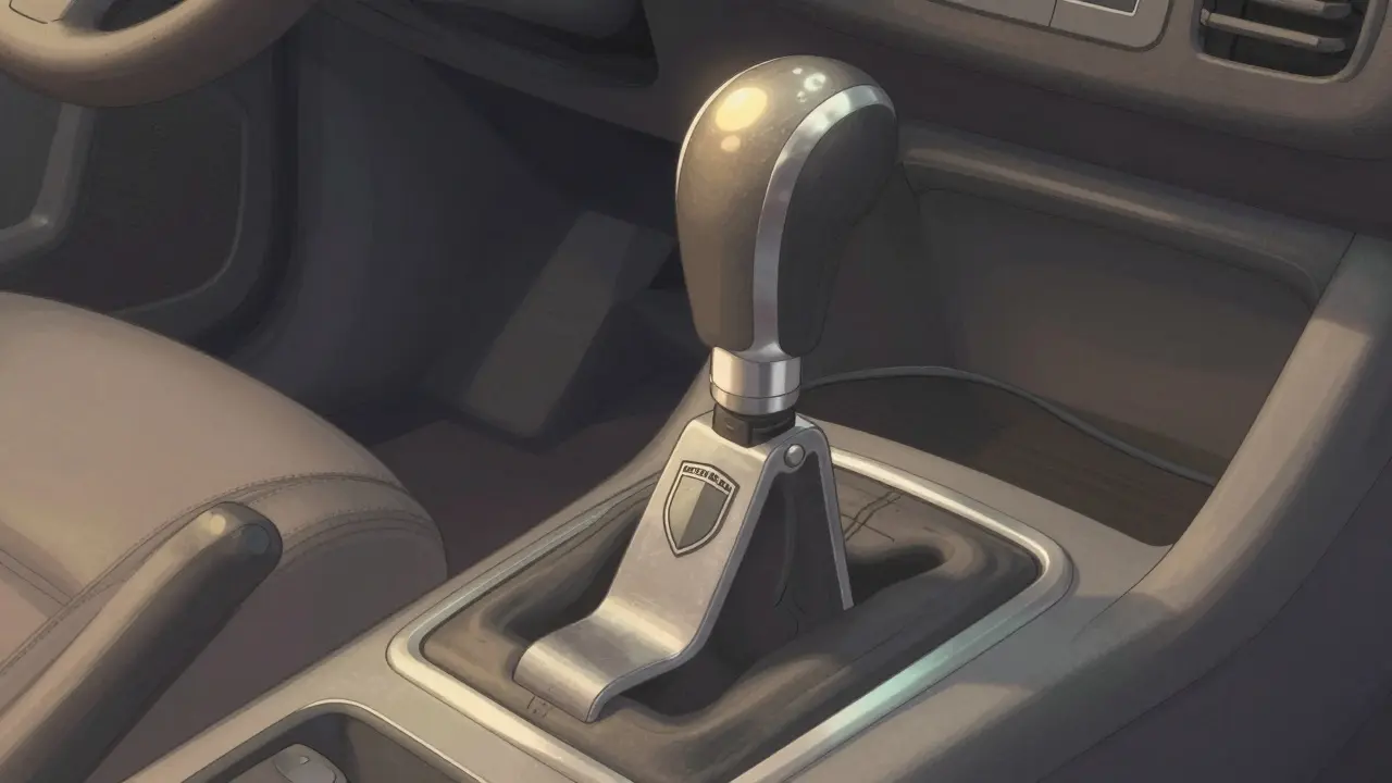 Блокиратор КПП ПЕРЕХВАТ-УНИВЕРСАЛ на рычаге передач