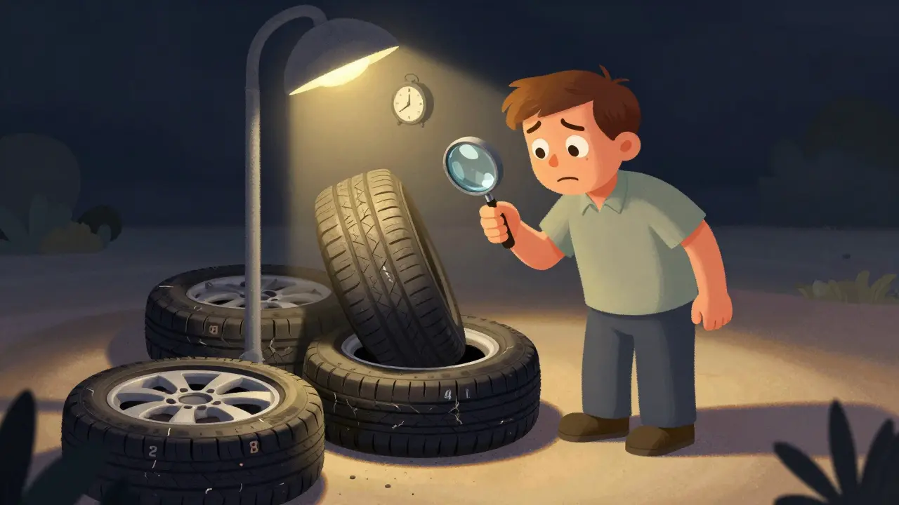 Как проверить шину перед покупкой б/у: возраст, трещины, грыжи - пошаговая инструкция