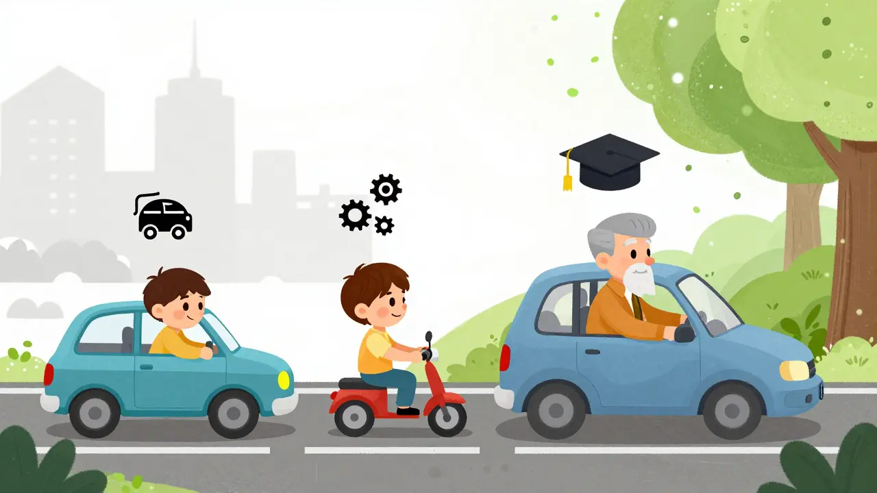 Путь водителя: от первых ошибок на механике к уверенности за рулём автомобиля с автоматом.