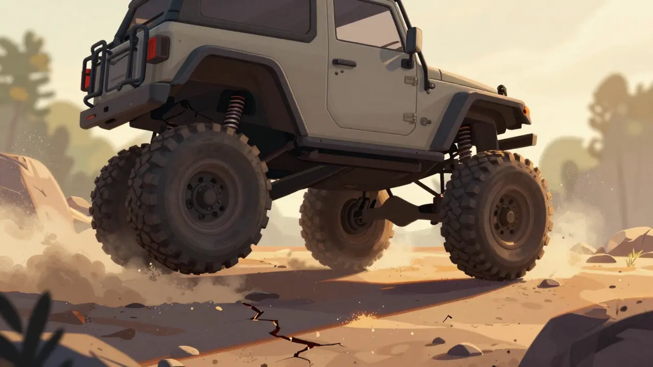 Тест-драйв внедорожников: как диагональное вывешивание влияет на геометрическую проходимость