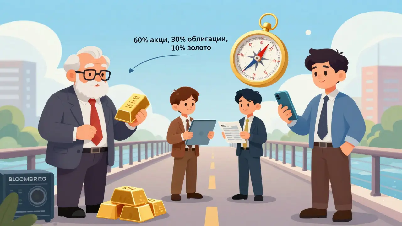 Новое поколение инвесторов объединяет старые и новые методы: терминал, приложение и золотой компас к стабильности.