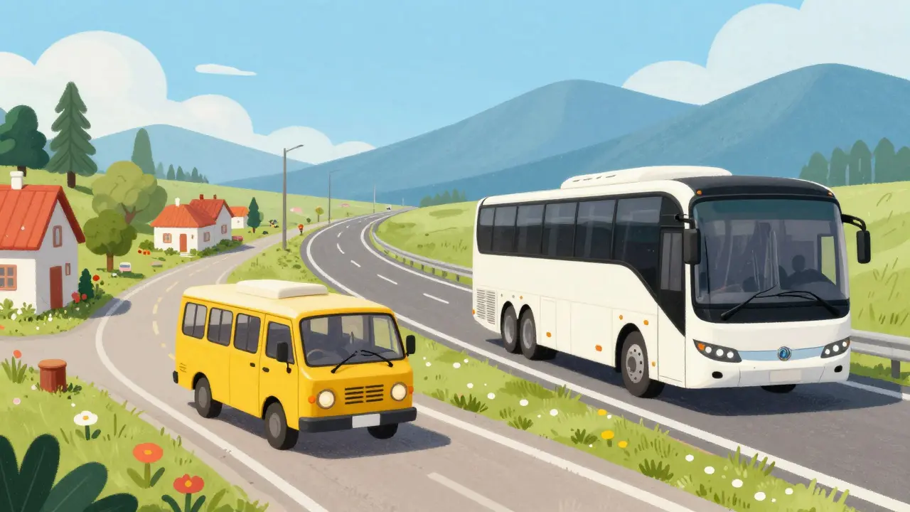 Автобусы для перевозок: категории M2 и M3, водительские права и лицензирование