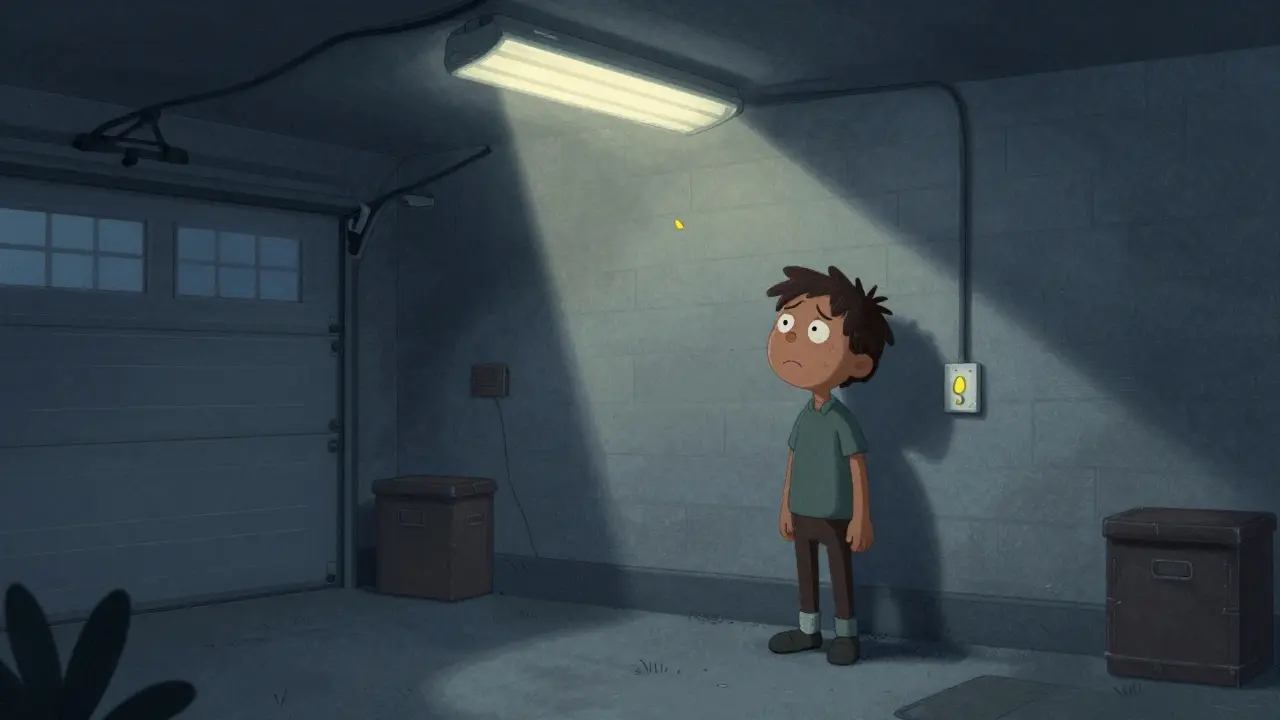 Освещение в гараже: что выбрать - LED или люминесцентные лампы?