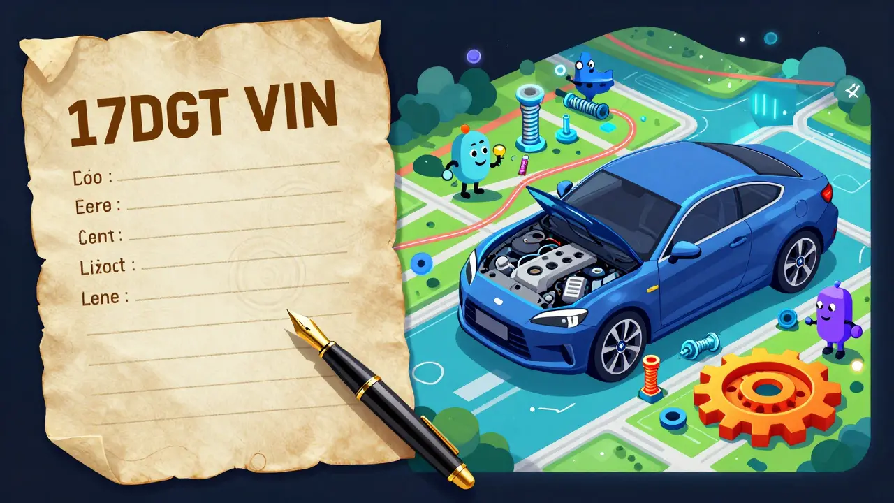 Процесс превращения VIN-кода в интерактивную карту запчастей автомобиля