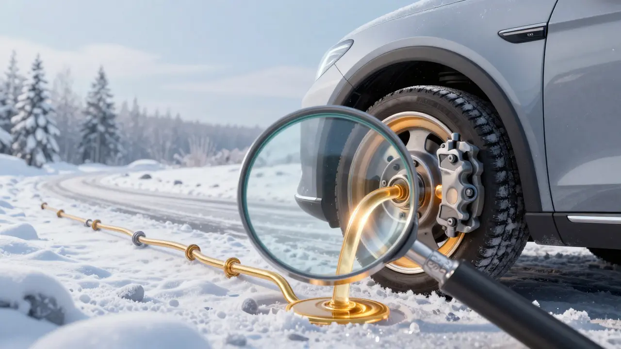 Тормозная система автомобиля, эффективно работающая в зимних условиях